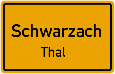 Straßenverzeichnis Schwarzach Thal