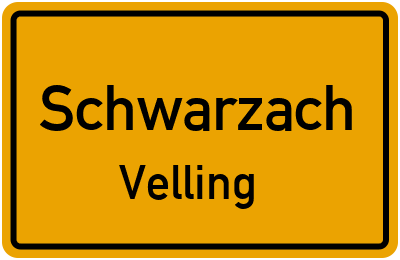 Straßenverzeichnis Schwarzach Velling