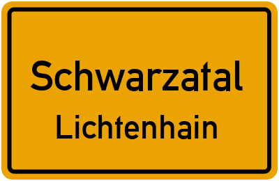 Straßenverzeichnis Schwarzatal Lichtenhain