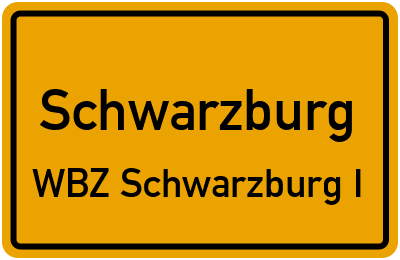 Straßenverzeichnis Schwarzburg WBZ Schwarzburg I