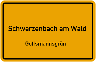 Straßenverzeichnis Schwarzenbach am Wald Gottsmannsgrün