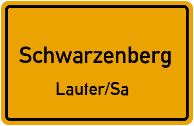 Straßenverzeichnis Schwarzenberg Lauter/Sa.