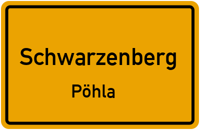 Straßenverzeichnis Schwarzenberg Pöhla