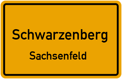 Straßenverzeichnis Schwarzenberg Sachsenfeld