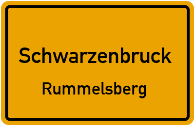 Ortsschild Schwarzenbruck Rummelsberg