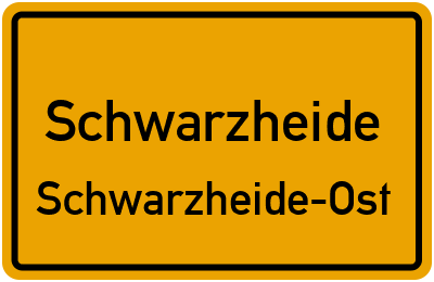 Straßenverzeichnis Schwarzheide Schwarzheide-Ost