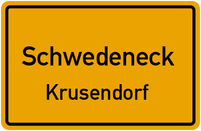 Straßenverzeichnis Schwedeneck Krusendorf