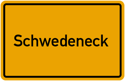 Ortsschild von Gemeinde Schwedeneck in Schleswig-Holstein