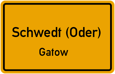 Straßenverzeichnis Schwedt (Oder) Gatow