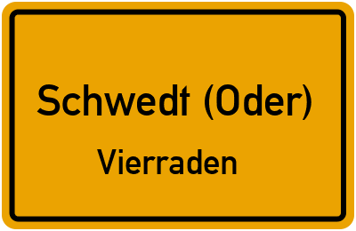 Straßenverzeichnis Schwedt (Oder) Vierraden