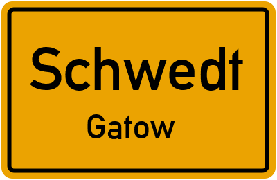 Straßenverzeichnis Schwedt Gatow