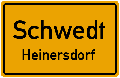 Straßenverzeichnis Schwedt Heinersdorf