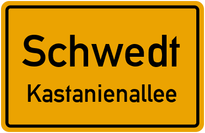 Straßenverzeichnis Schwedt Kastanienallee