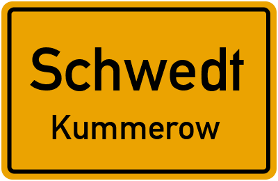 Straßenverzeichnis Schwedt Kummerow