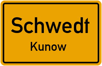 Straßenverzeichnis Schwedt Kunow