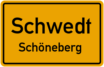 Straßenverzeichnis Schwedt Schöneberg