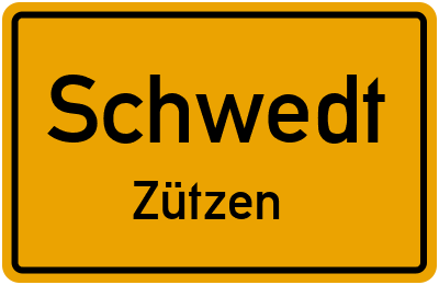 Straßenverzeichnis Schwedt Zützen