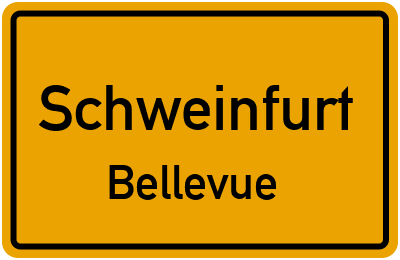 Straßenverzeichnis Schweinfurt Bellevue