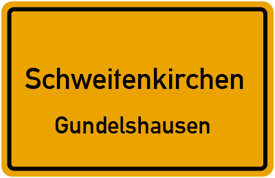 Ortsschild Schweitenkirchen Gundelshausen