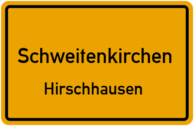 Ortsschild Schweitenkirchen Hirschhausen