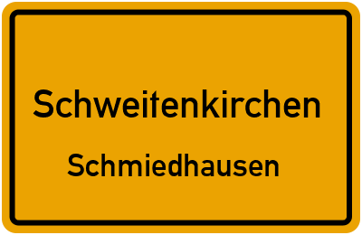 Ortsschild Schweitenkirchen Schmiedhausen
