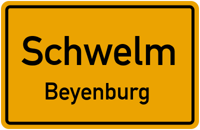 Straßenverzeichnis Schwelm Beyenburg