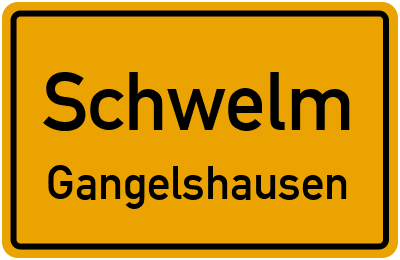 Straßenverzeichnis Schwelm Gangelshausen