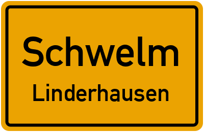 Straßenverzeichnis Schwelm Linderhausen