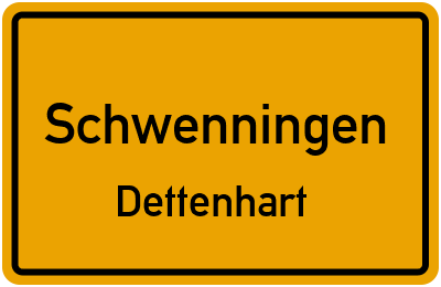 Straßenverzeichnis Schwenningen Dettenhart