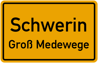 Straßenverzeichnis Schwerin Groß Medewege