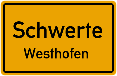 Straßenverzeichnis Schwerte Westhofen
