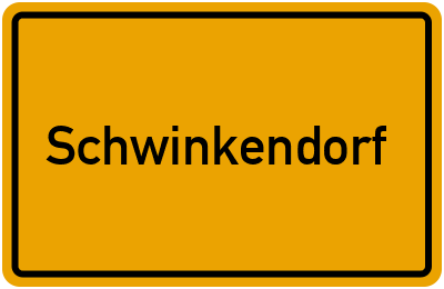 Ortsschild von Schwinkendorf in Mecklenburg-Vorpommern