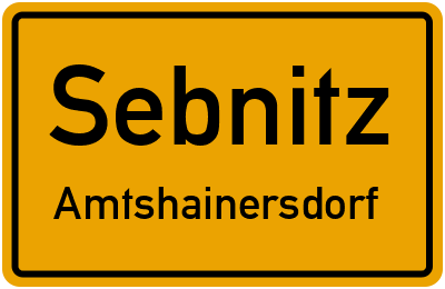 Straßenverzeichnis Sebnitz Amtshainersdorf