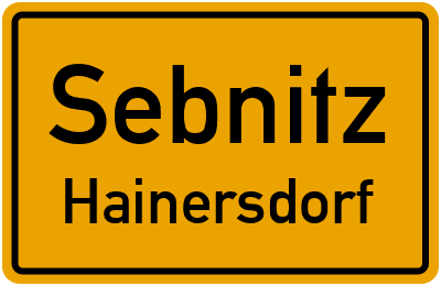 Straßenverzeichnis Sebnitz Hainersdorf