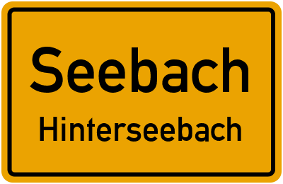 Straßenverzeichnis Seebach Hinterseebach