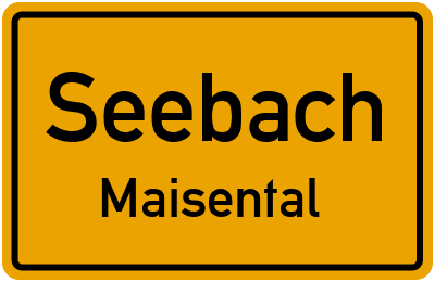 Straßenverzeichnis Seebach Maisental