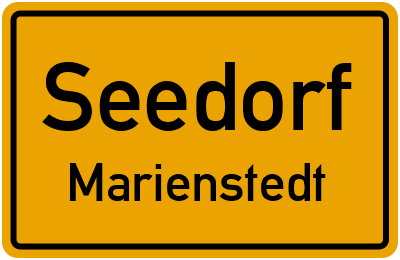 Straßenverzeichnis Seedorf Marienstedt