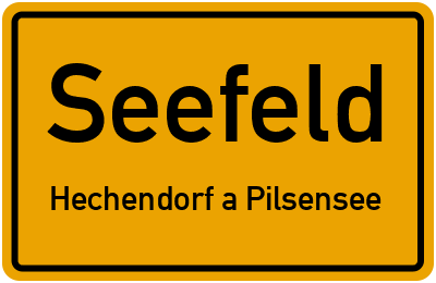 Straßenverzeichnis Seefeld Hechendorf a.Pilsensee