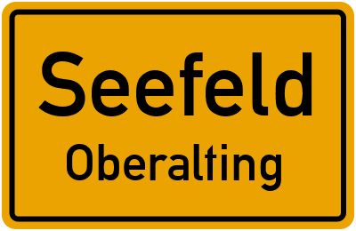 Straßenverzeichnis Seefeld Oberalting