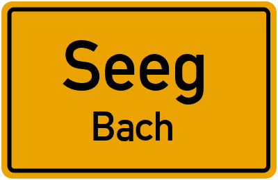 Straßenverzeichnis Seeg Bach