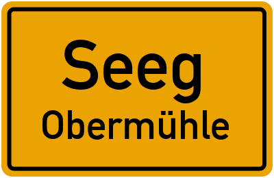 Straßenverzeichnis Seeg Obermühle