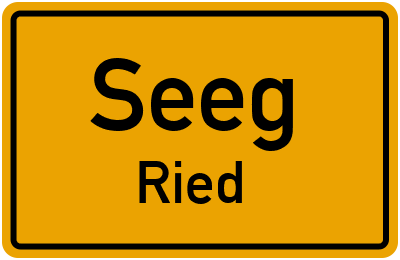 Straßenverzeichnis Seeg Ried