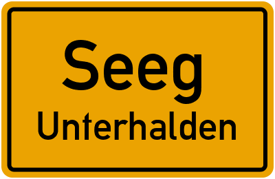 Straßenverzeichnis Seeg Unterhalden