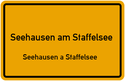 Straßenverzeichnis Seehausen am Staffelsee Seehausen a.Staffelsee