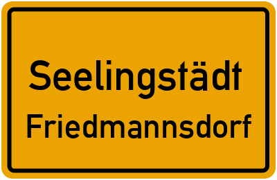 Straßenverzeichnis Seelingstädt Friedmannsdorf