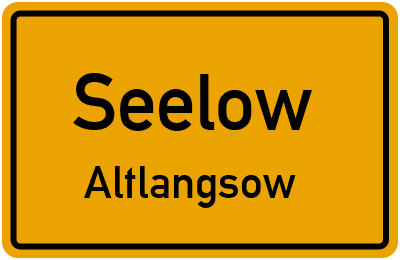 Straßenverzeichnis Seelow Altlangsow