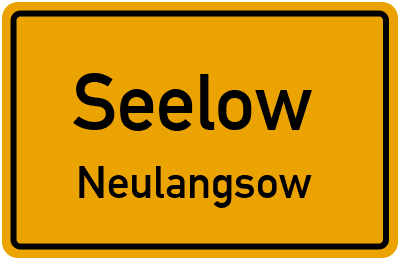 Straßenverzeichnis Seelow Neulangsow