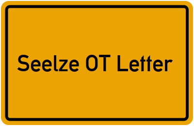 Branchenbuch Seelze OT Letter, Niedersachsen