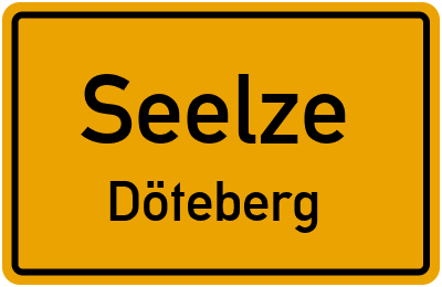Ortsschild Seelze Döteberg