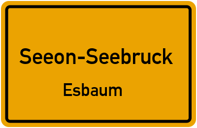 Straßenverzeichnis Seeon-Seebruck Esbaum